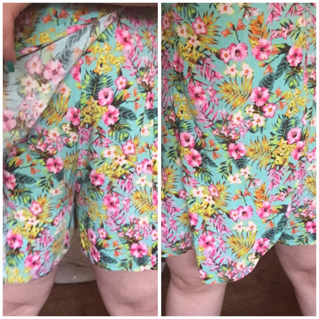 ... shorts the legs have lace around just the leg holes. Size 2x 19.90